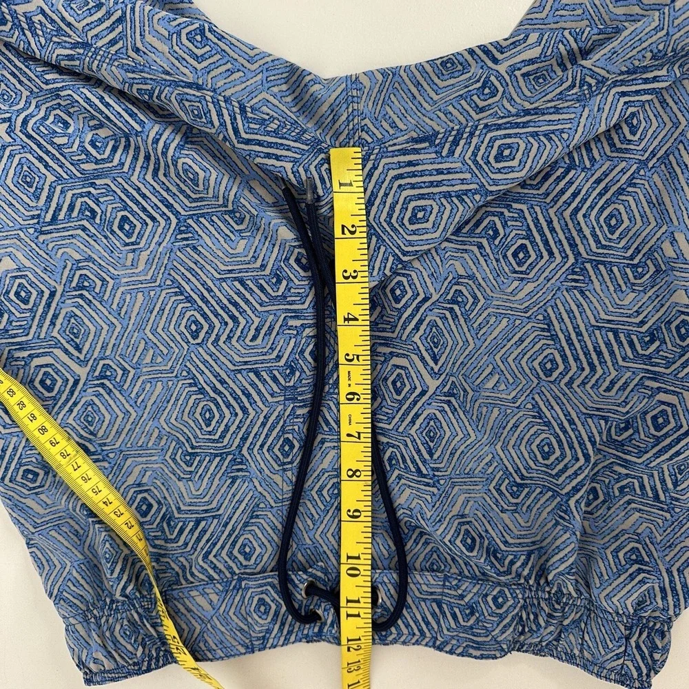 Coolibar Swim Trunks Mens Small Blue‎ Geometric UPF Beach Cruise LINER REMOVED